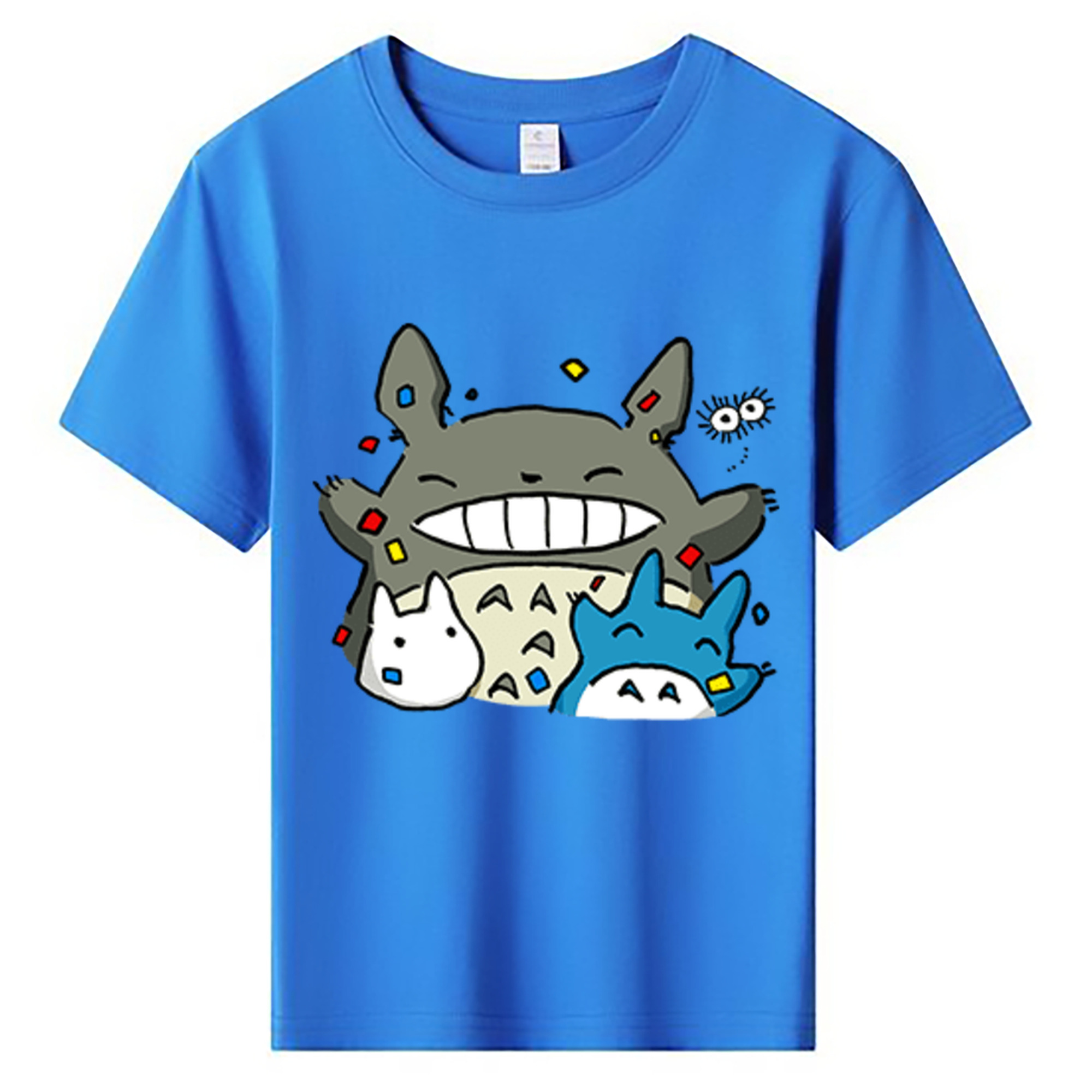 （画像用） となりのトトロ 草壁メイ 草壁サツキ My Neighbor Totoro Satsuki Kusakabe Mei Kusakabe 綿100％キッズTシャツ（フロントプリント）